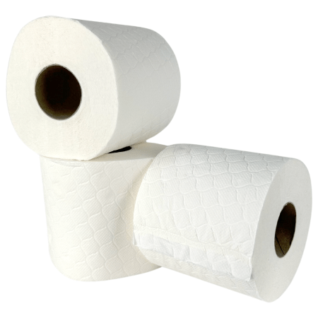 Katrin Plus Embossed Toilet Paper 3 Ply 180 Sheets - 56 Rolls