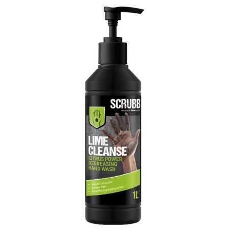 SCRUBB H22 Lime Cleanse Degreasing Hand Wash 1 Litre (Pump Top)